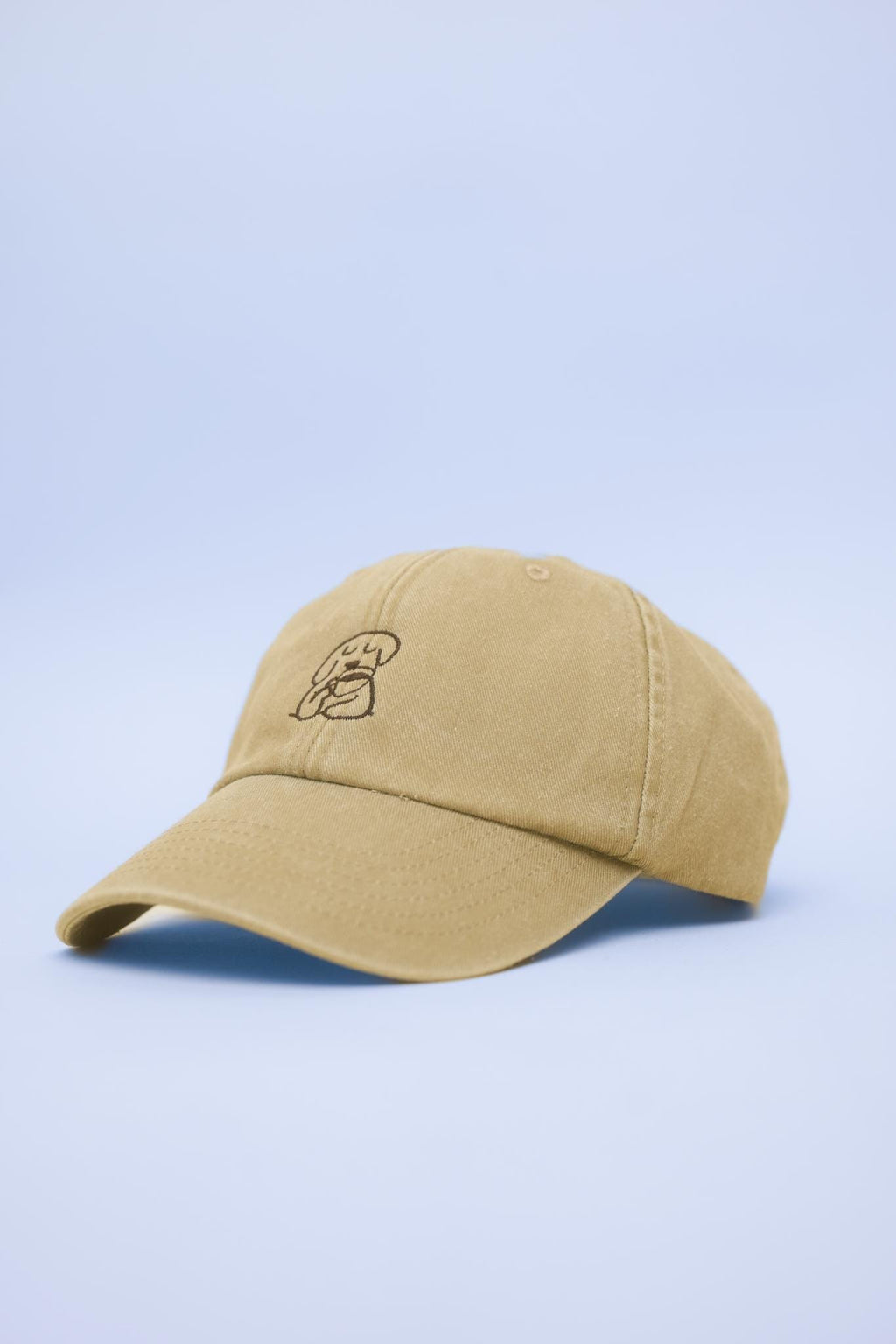 Hund mit Kaffee Kappe – Bestickte VIntage Cap – Hund Stickerei – Baumwollcap für Hundebesitzer & Kaffeeliebhaber – Personalisierte Kappe