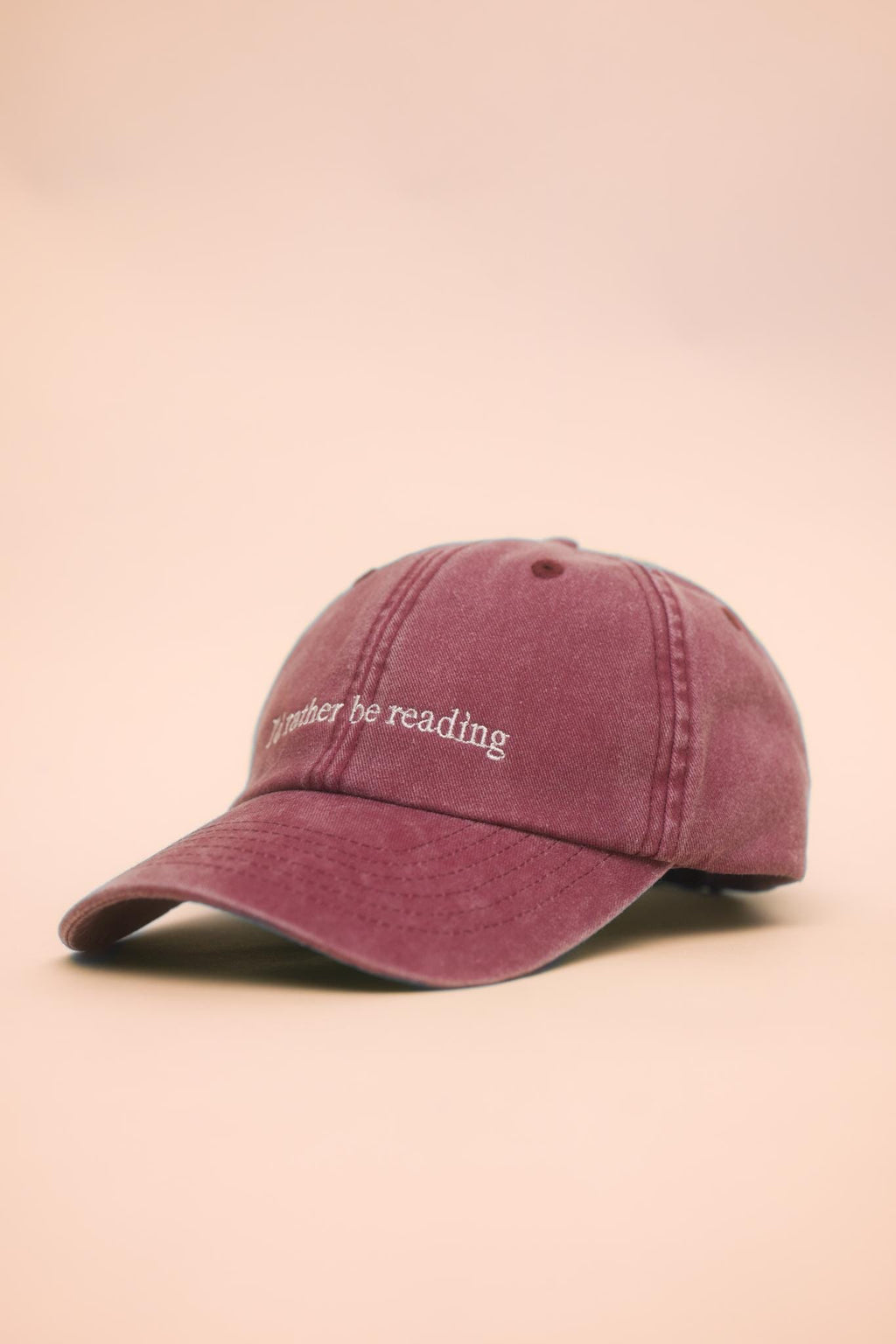 I'd rather be reading Kappe – Baumwollcap für Buchliebhaber – Geschenk für Leseratten & Bookstagram – Aesthetic Book Club Cap – Geschenk