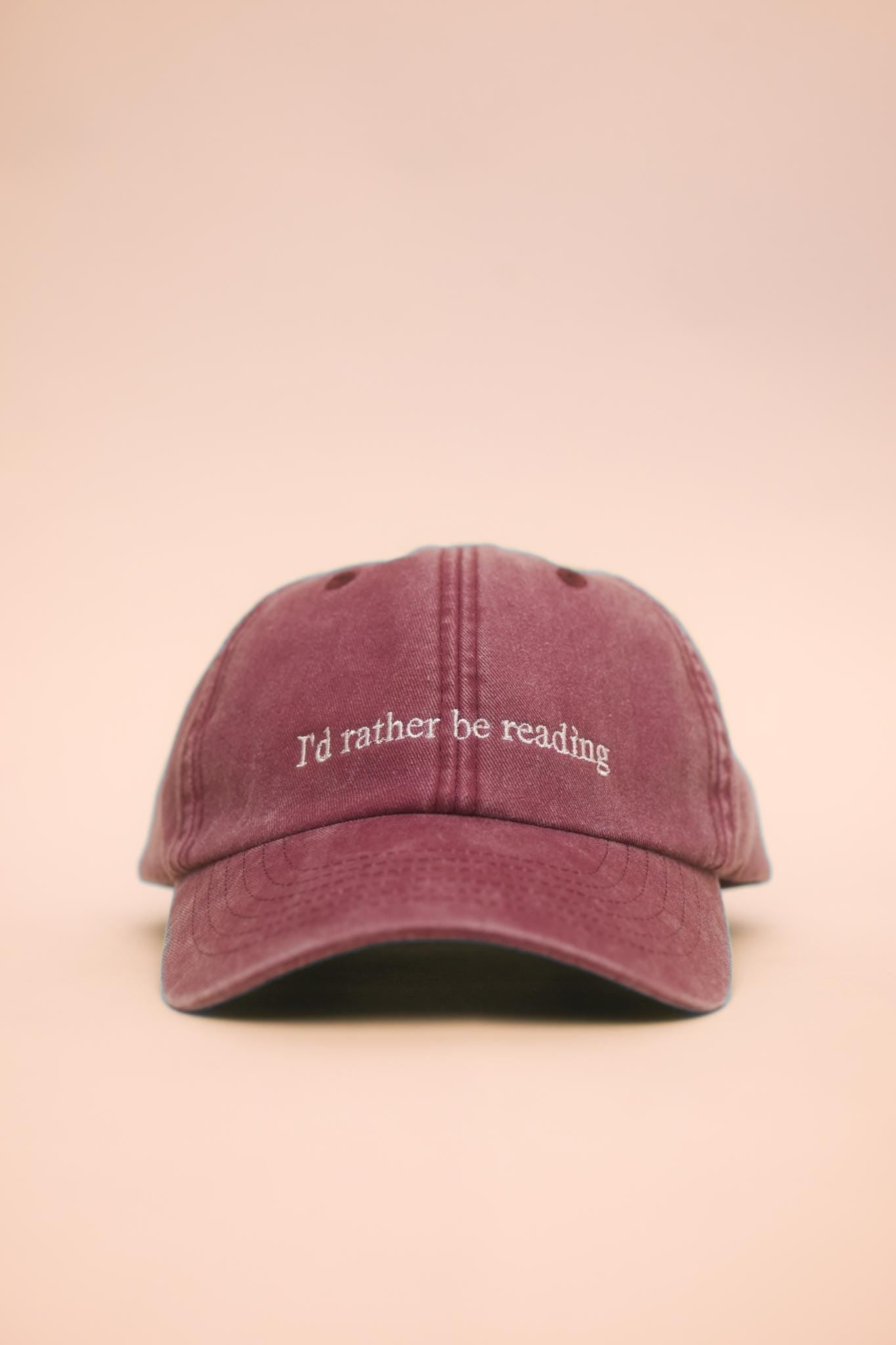 I'd rather be reading Kappe – Baumwollcap für Buchliebhaber – Geschenk für Leseratten & Bookstagram – Aesthetic Book Club Cap – Geschenk
