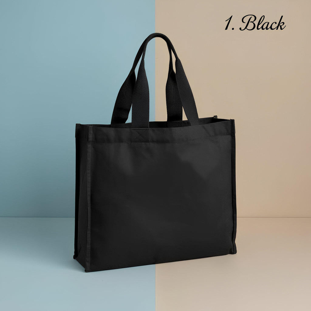 Personalisierte Canvas Tasche mit Wunschlogo & Text | Nachhaltiger Shopper aus Recycelter Baumwolle | Individuelles Geschenk | Handle Bag