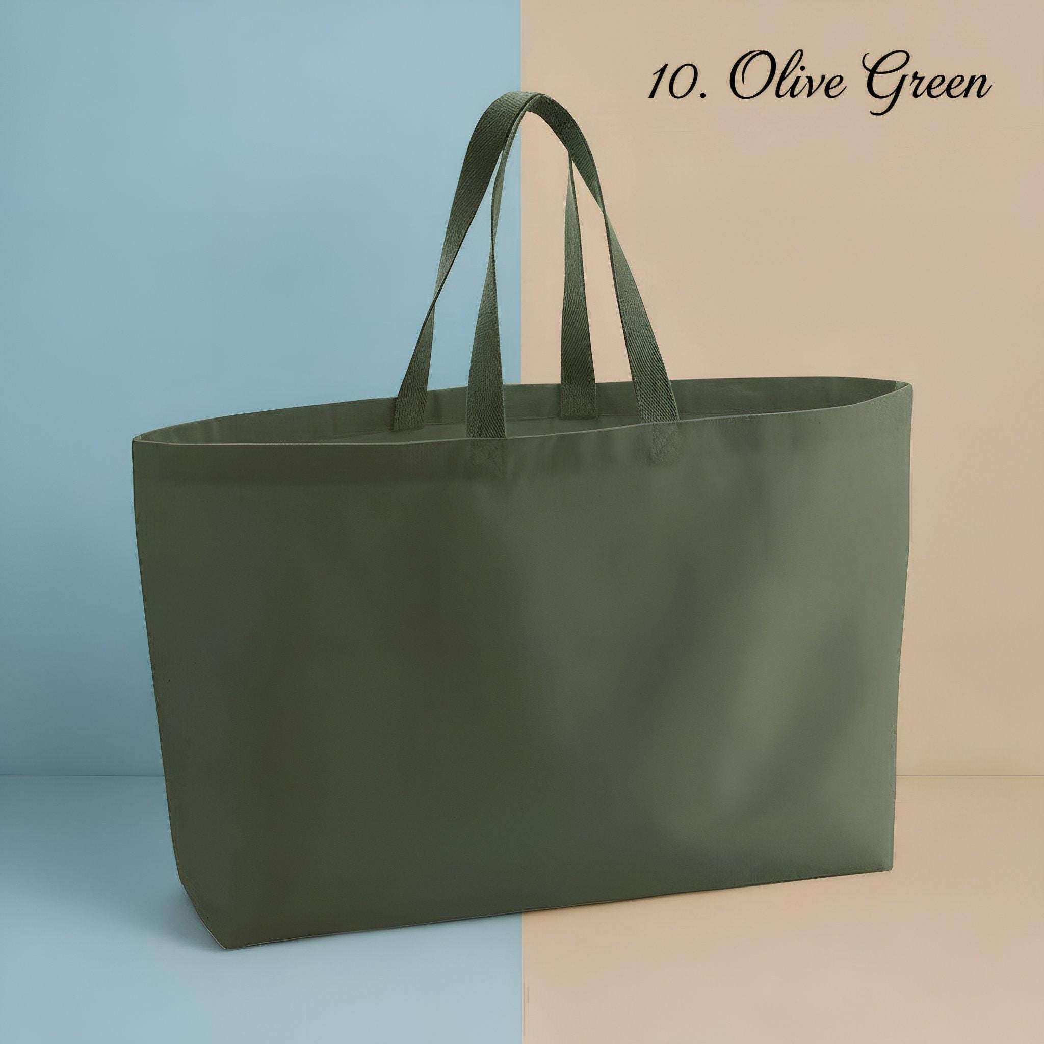 Personalisierte Canvas Tote Bag mit Bestickung – Individuelle Tasche mit Name, Logo oder Line Art– Hochwertiges Geschenk für Sie & Ihn