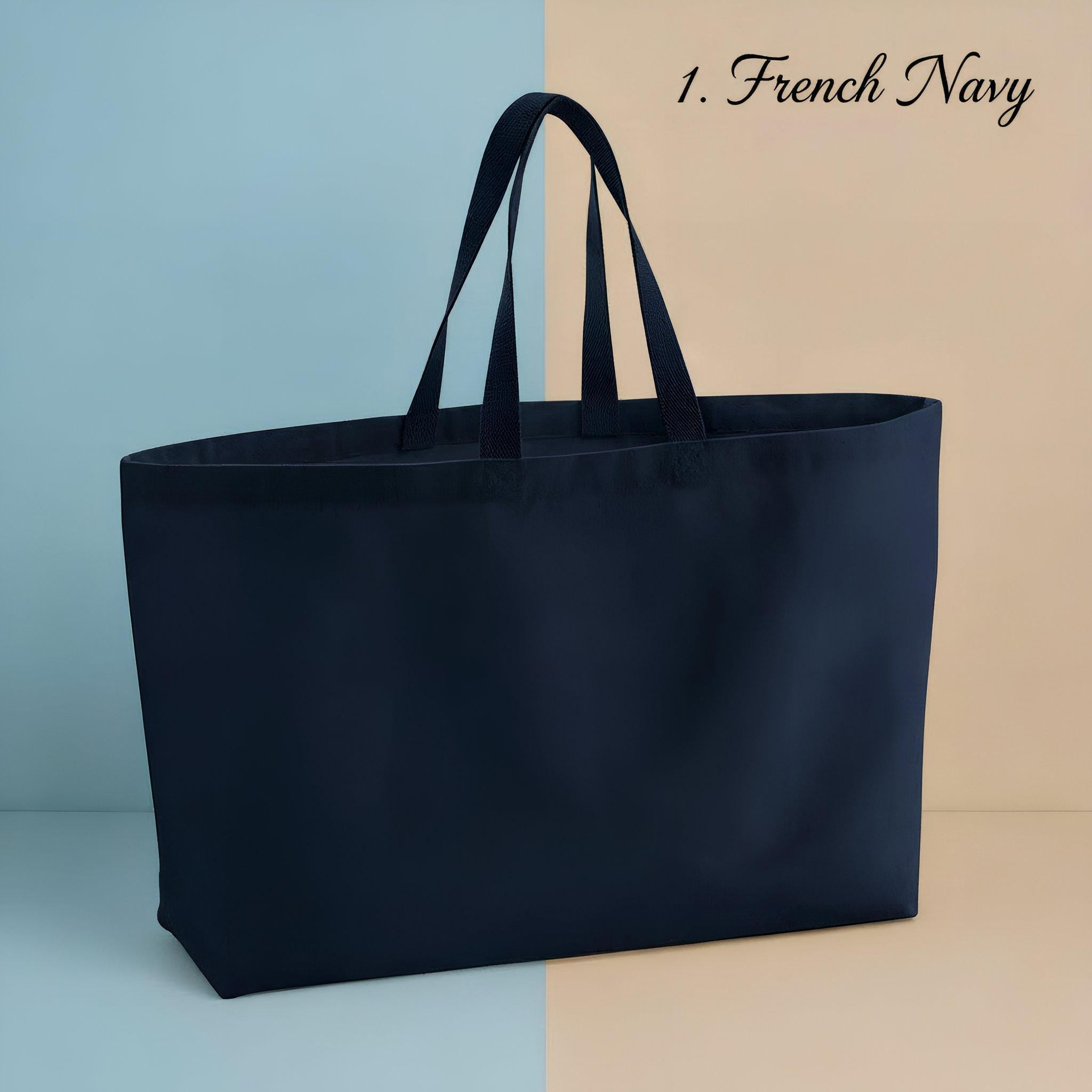 Personalisierte Canvas Tote Bag mit Bestickung – Individuelle Tasche mit Name, Logo oder Line Art– Hochwertiges Geschenk für Sie & Ihn
