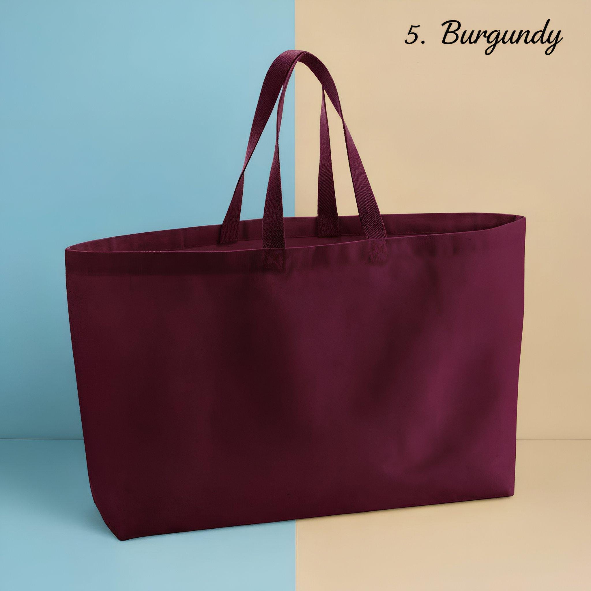 Personalisierte Canvas Tote Bag mit Bestickung – Individuelle Tasche mit Name, Logo oder Line Art– Hochwertiges Geschenk für Sie & Ihn