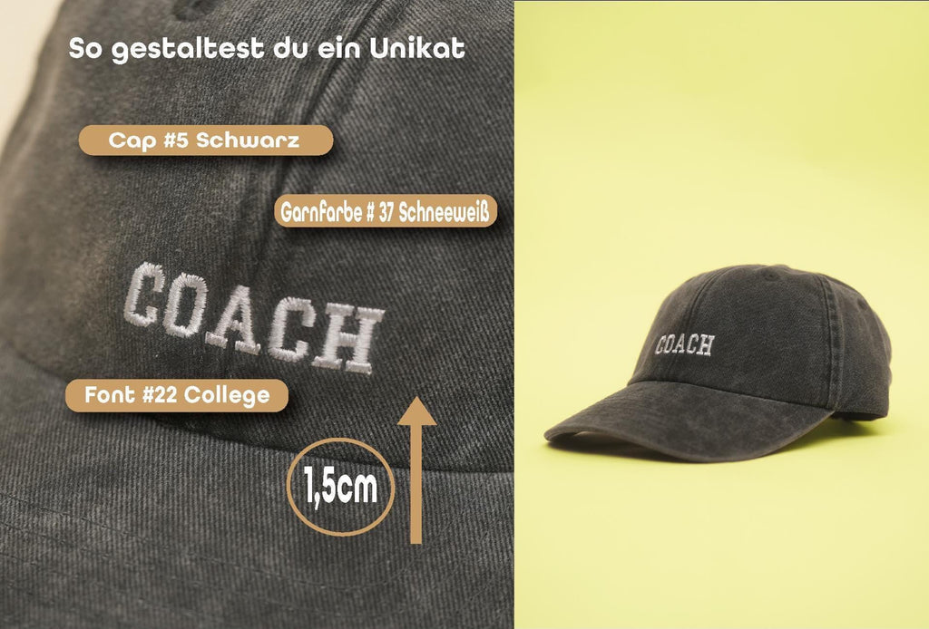 Personalisierte Kappe mit Bestickung – Individuelle Geschenkidee für Sie & Ihn –  Dad hat – Geschenk für Erwachsene u. Kinder – Baumwollcap