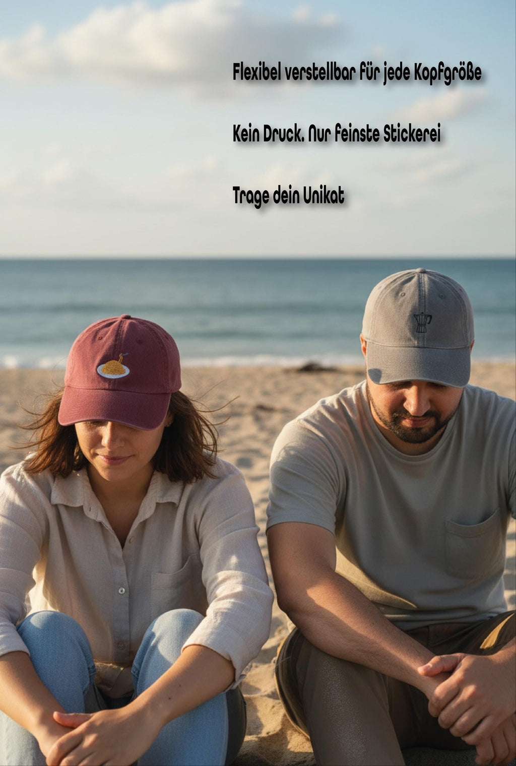 Personalisierte Vintage Kappe mit Stickerei | Individuelle Cap im Retro Stil | Personalisiertes Geschenk für Damen & Herren | Geschenk